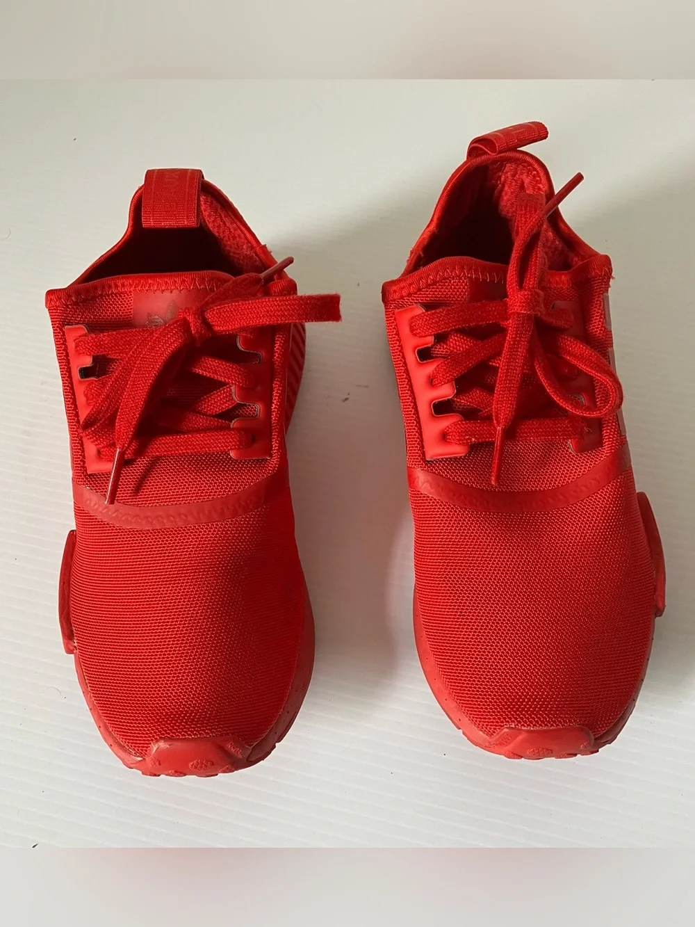 Adidas NMD_R1 'Triple Red' / 'Scarlet' Low Top Athletic Sneakers size 4 - Picture 5 of 8
